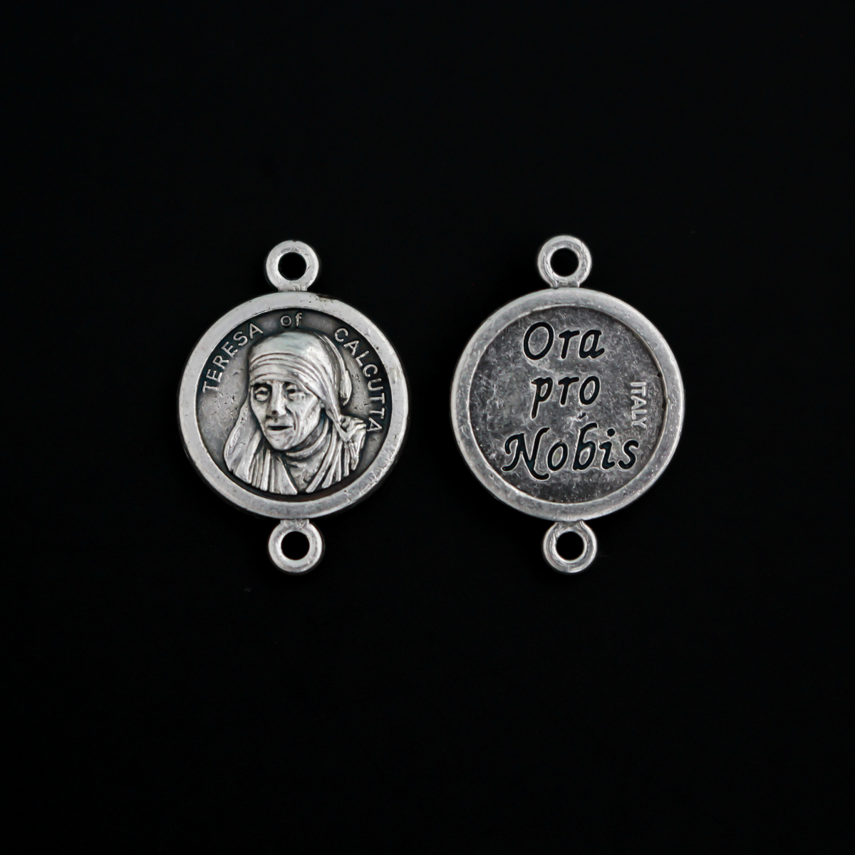 Saint Teresa of Calcutta Our Father Beads - Bracelet Connector Links - 20mm x 14mm, 6pcs