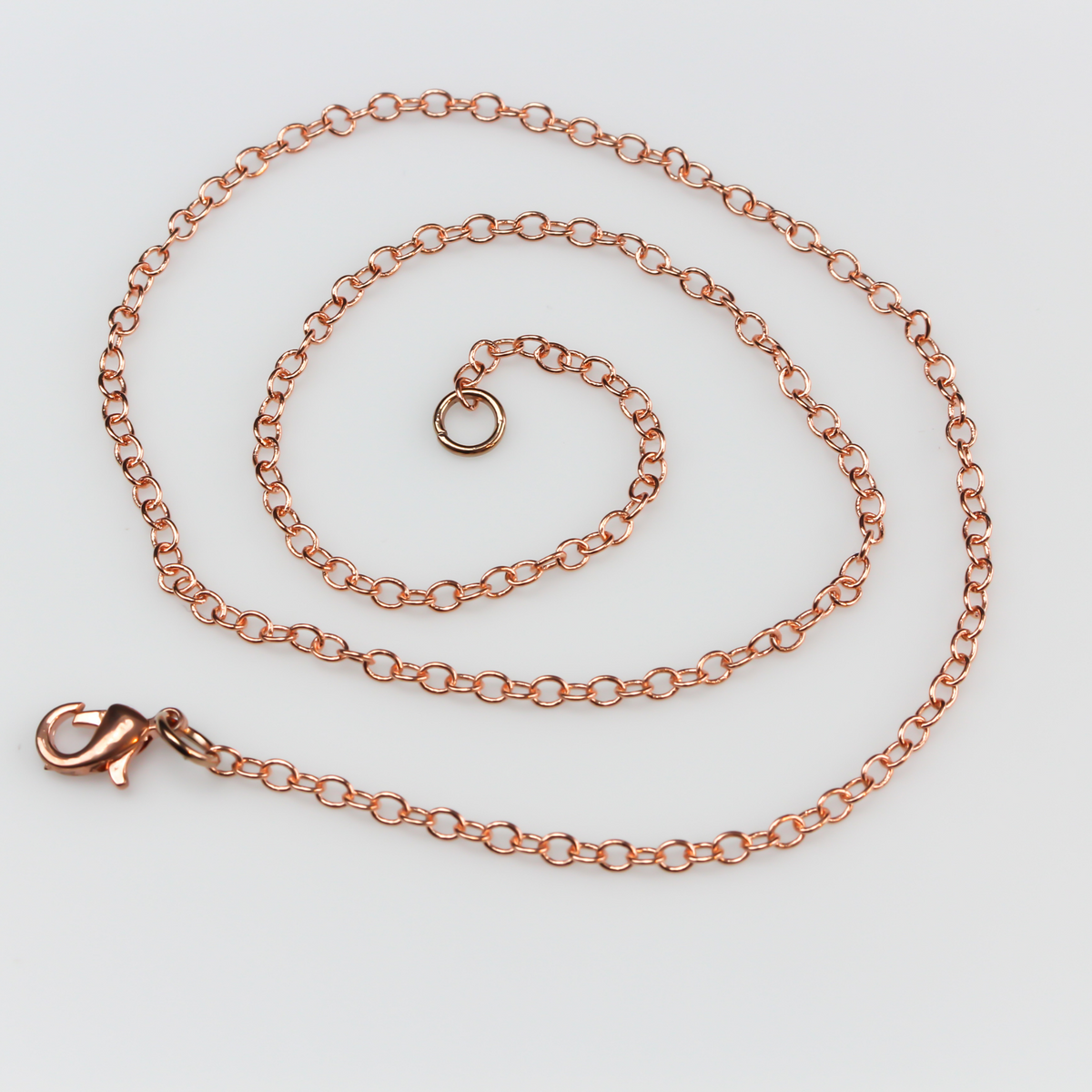 rose gold necklace chain, 18 inches long