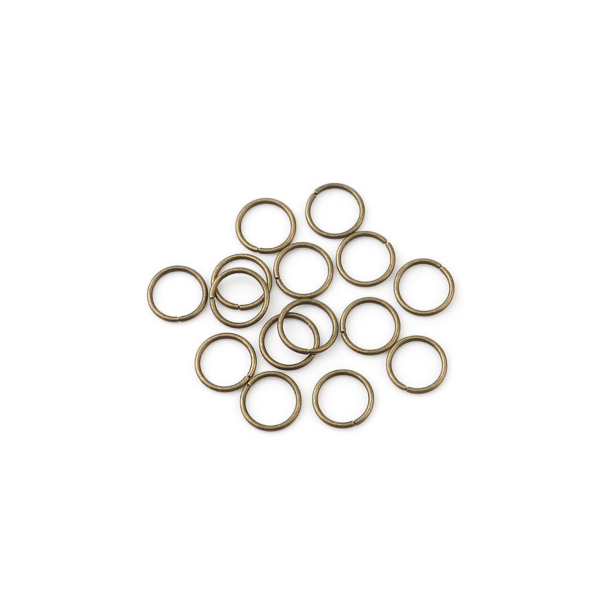 5mm Bronze jump rings made from an iron-based alloy