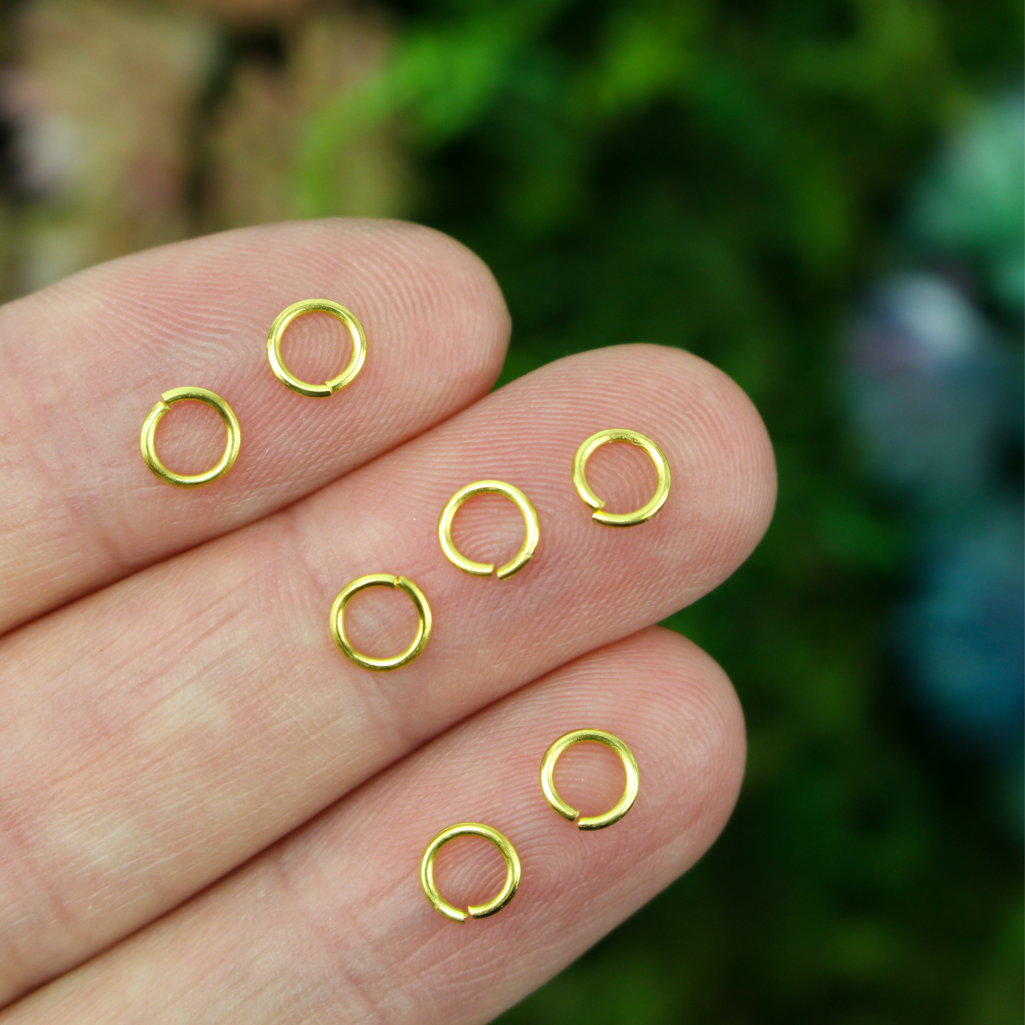 5mm Gold Plated Iron Jump Rings, 100pcs