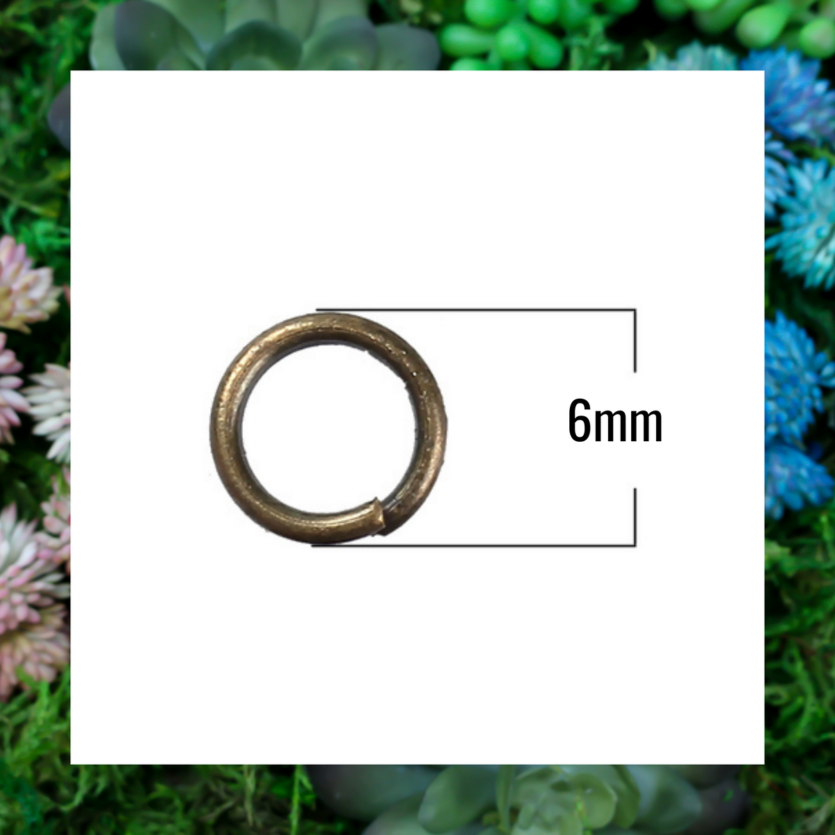 6mm Bronze Jump Rings 19 Gauge Iron Based Alloy - 100pcs
