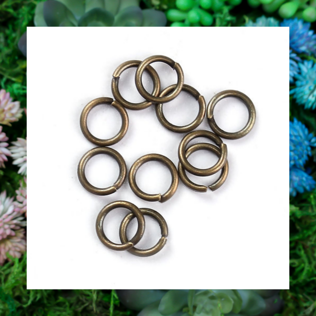 6mm Bronze Jump Rings 19 Gauge Iron Based Alloy - 100pcs