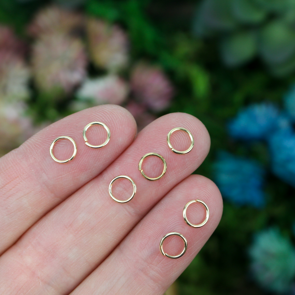 Light Gold Plated Iron Based Jump Rings 6mm 21 Gauge, 100pcs per