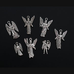 Archangels Charm Set that consists of the Heavenly Seven: Michael, Gabriel, Raphael, Uriel, Jophiel, Chamuel, Zadkiel - 7pc set