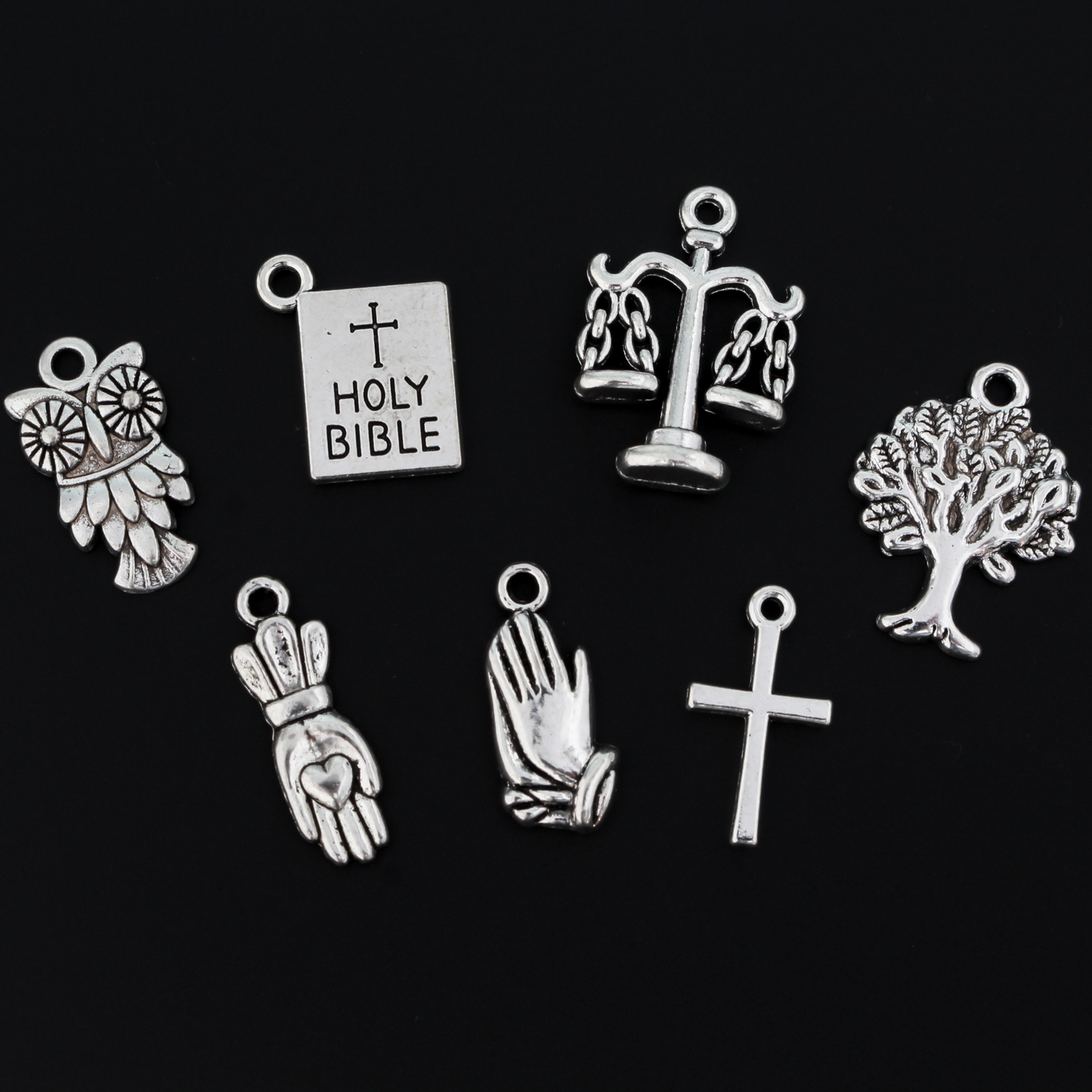 Seven Gifts of the Holy Spirit Charm Set, 7 Piece Set