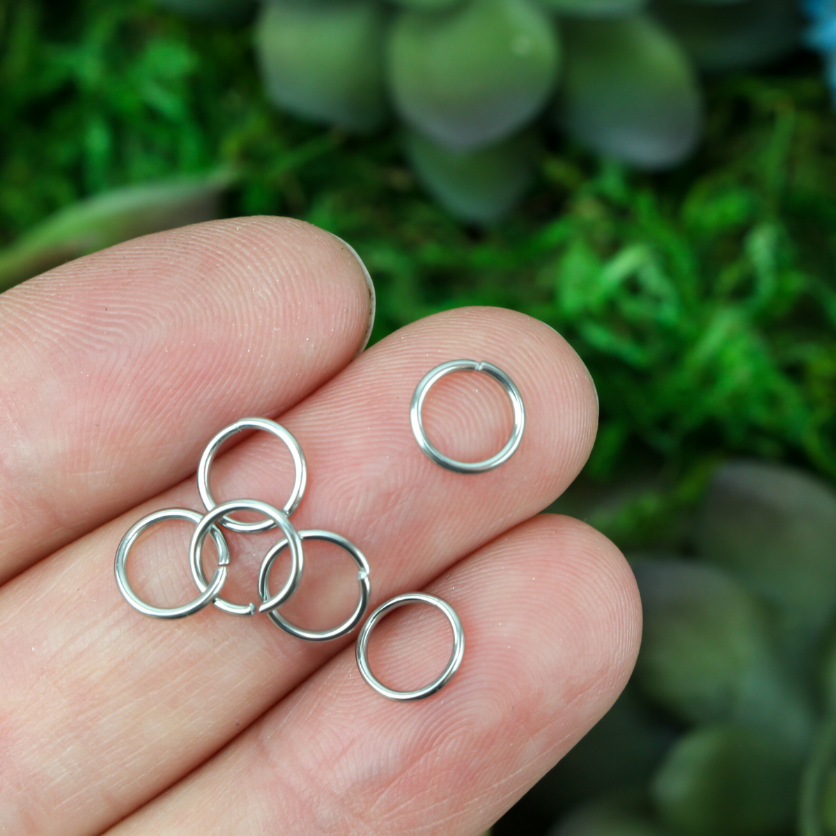 stainless steel 7mm round jump rings 20 gauge