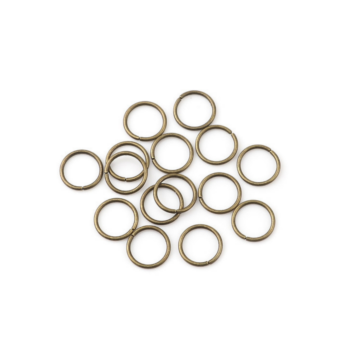 8mm Bronze Jump Rings 19 Gauge Iron Based Alloy Rings - 100pcs