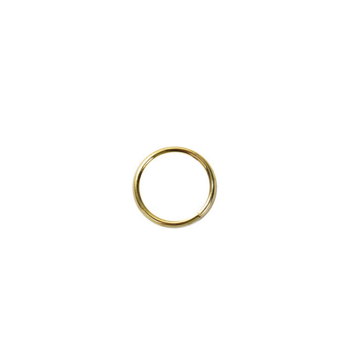 8mm Gold Plated Jump Rings 21 Gauge Iron Based Alloy - 100pcs 8mm x 0.7mm