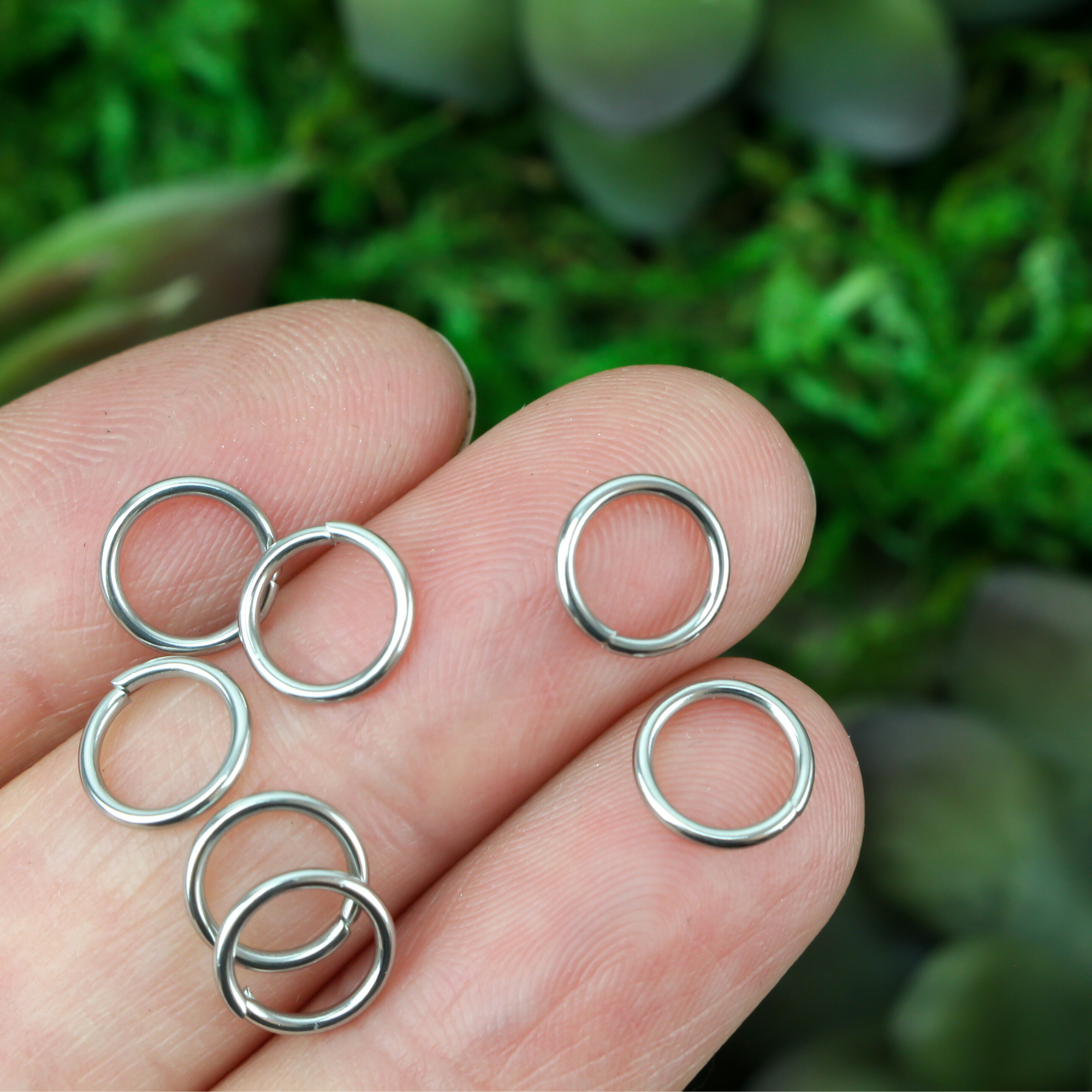 5pcs Pack Stainless Steel safety split rings with no slip out pin Ø25x1.8mm  #N120882800051