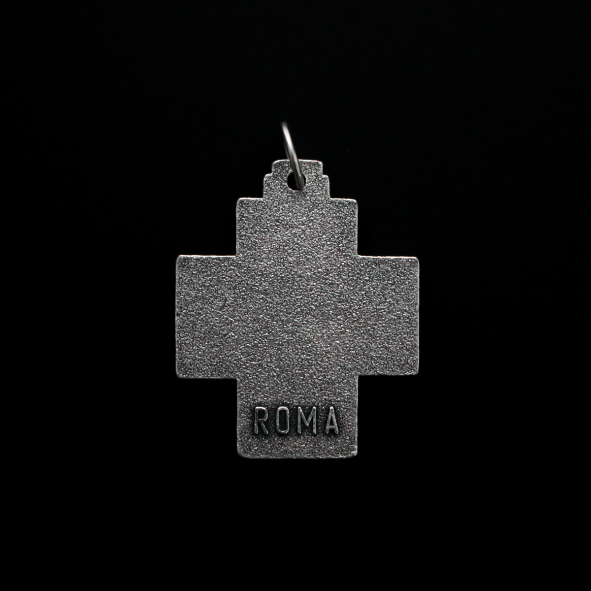 Jesus Alpha Omega Cross Pendant - Silver Chi Rho Jesus Christogram