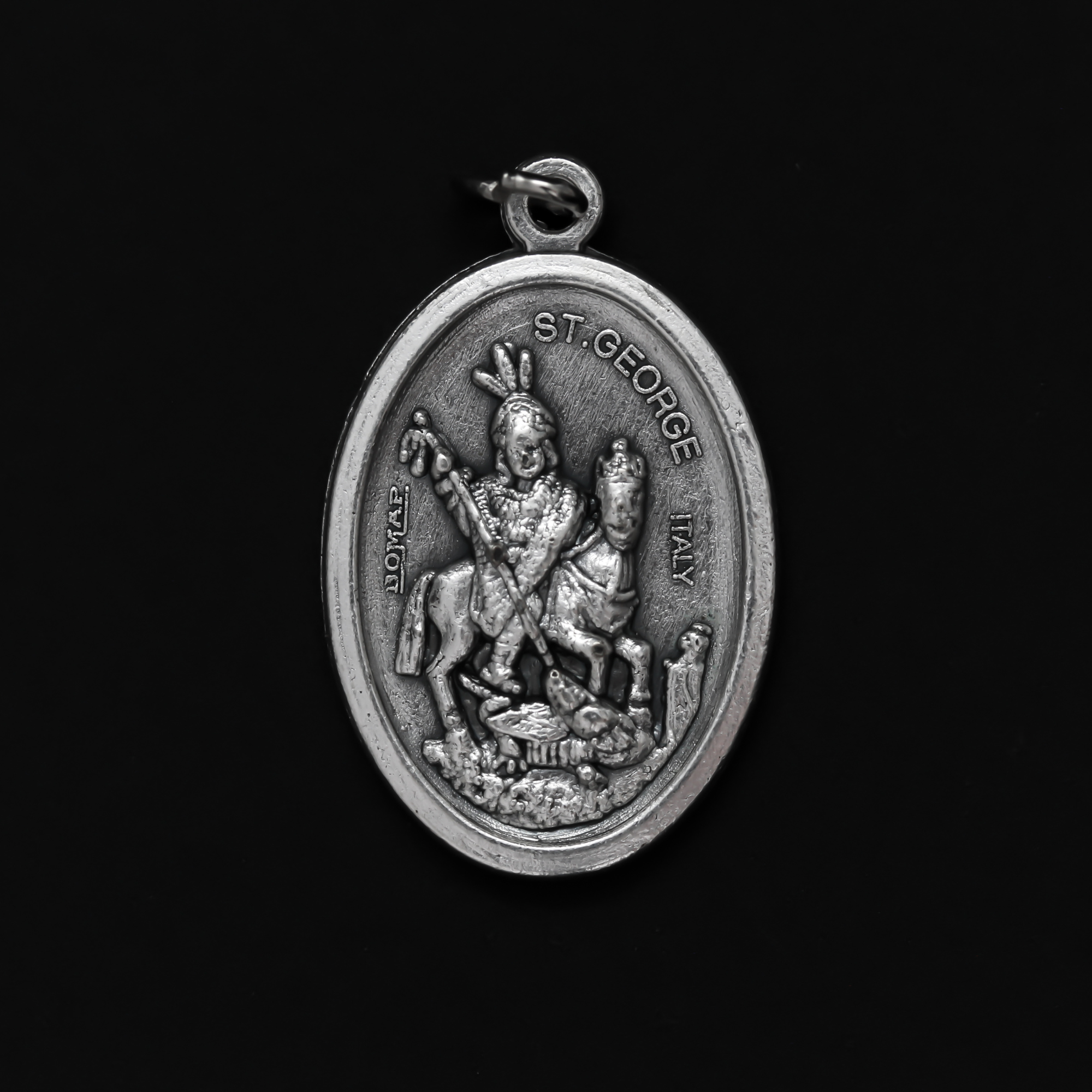 Saint George Medal - Patron of Boy Scouts, Soldiers, Invoked Against the Plague