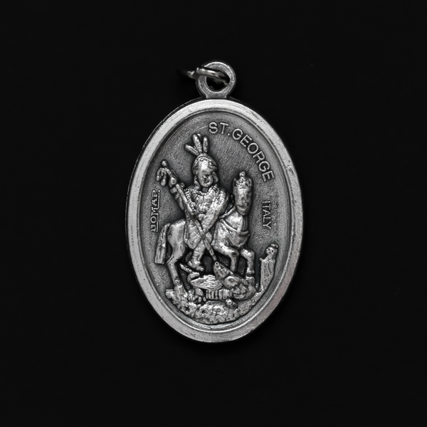 Saint George Medal - Patron of Boy Scouts, Soldiers, Invoked Against the Plague