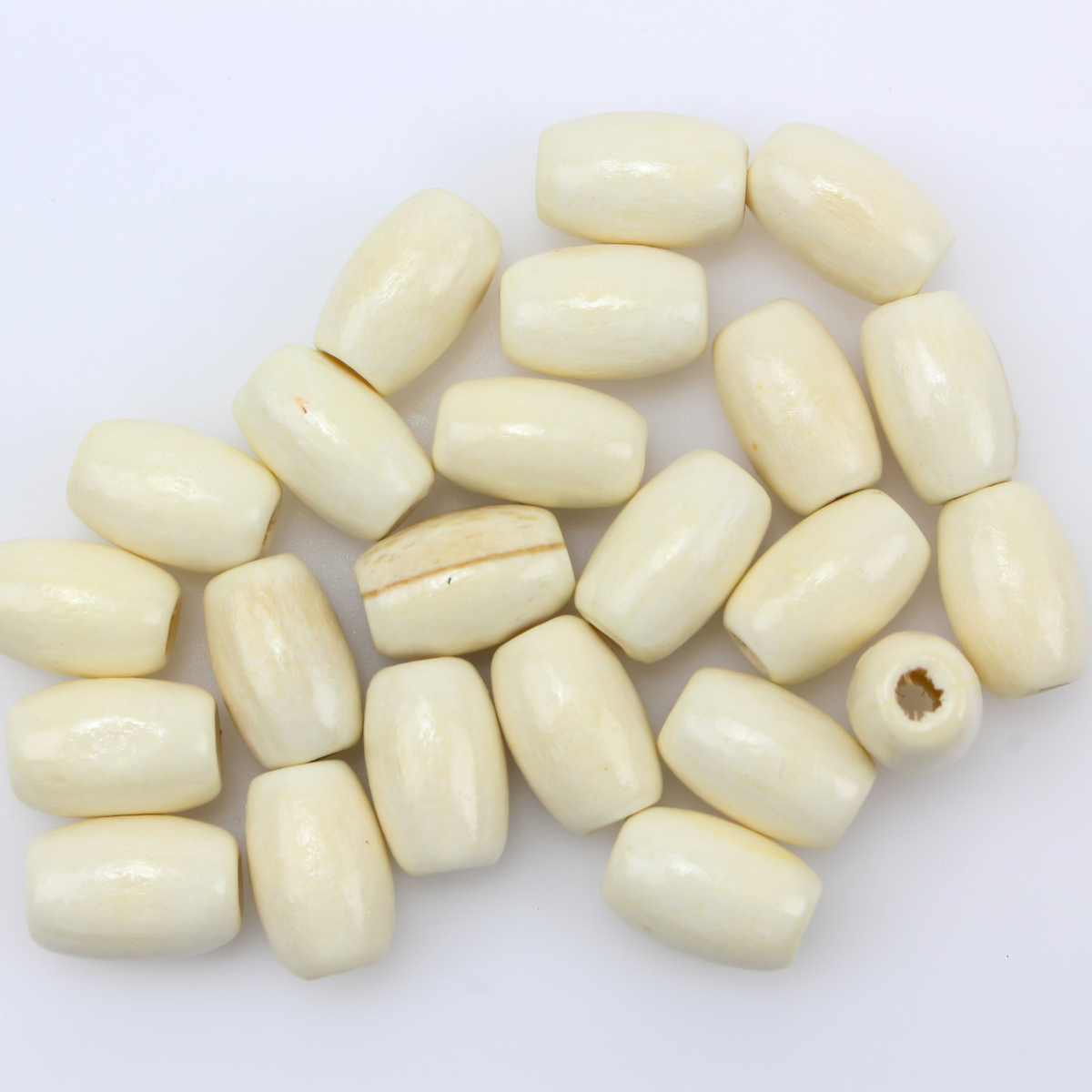 Natural Wood Color Prayer Beads Cylinder 12x8mm 60pcs