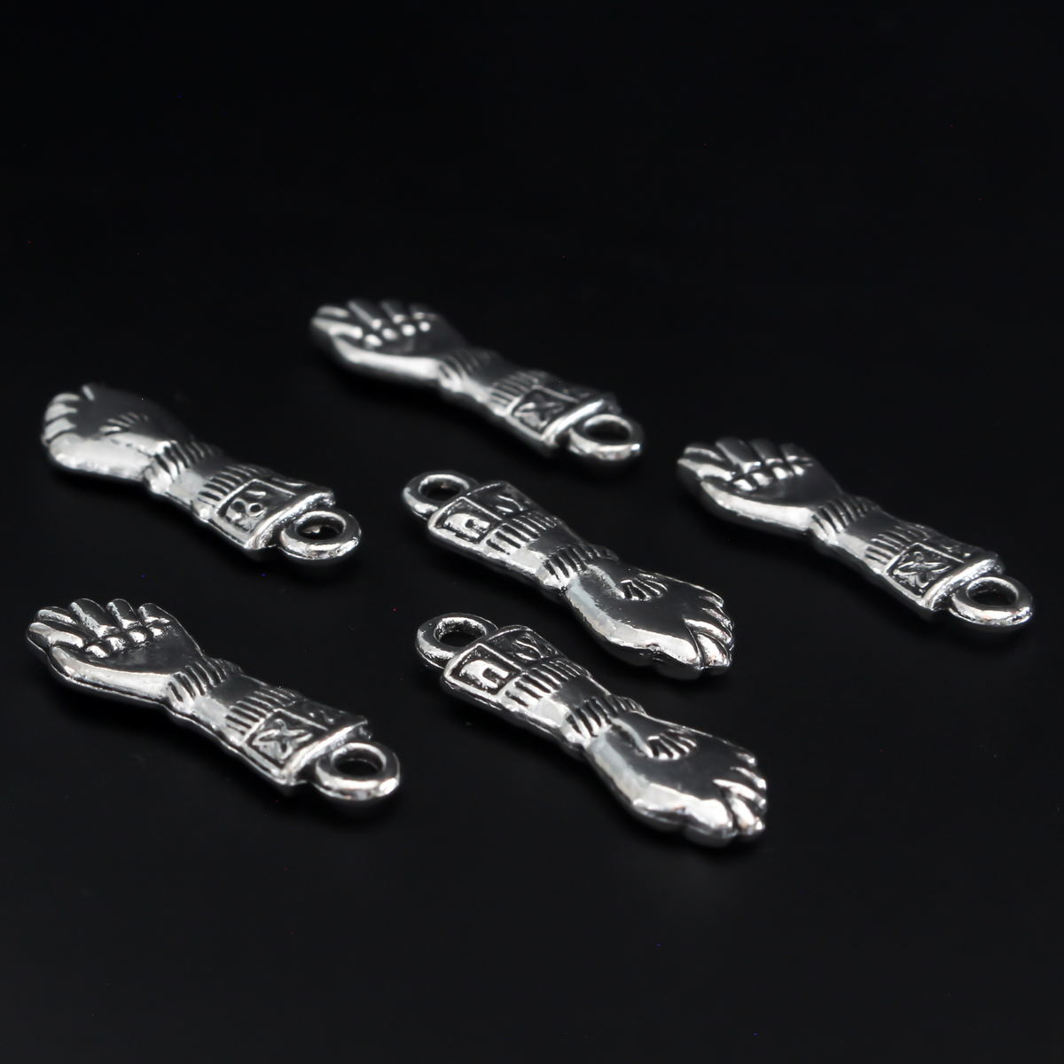 Figa Fist Good Luck Pendant - Italian Mano Figas Spiritual Protection Against Evil Eye 10pcs