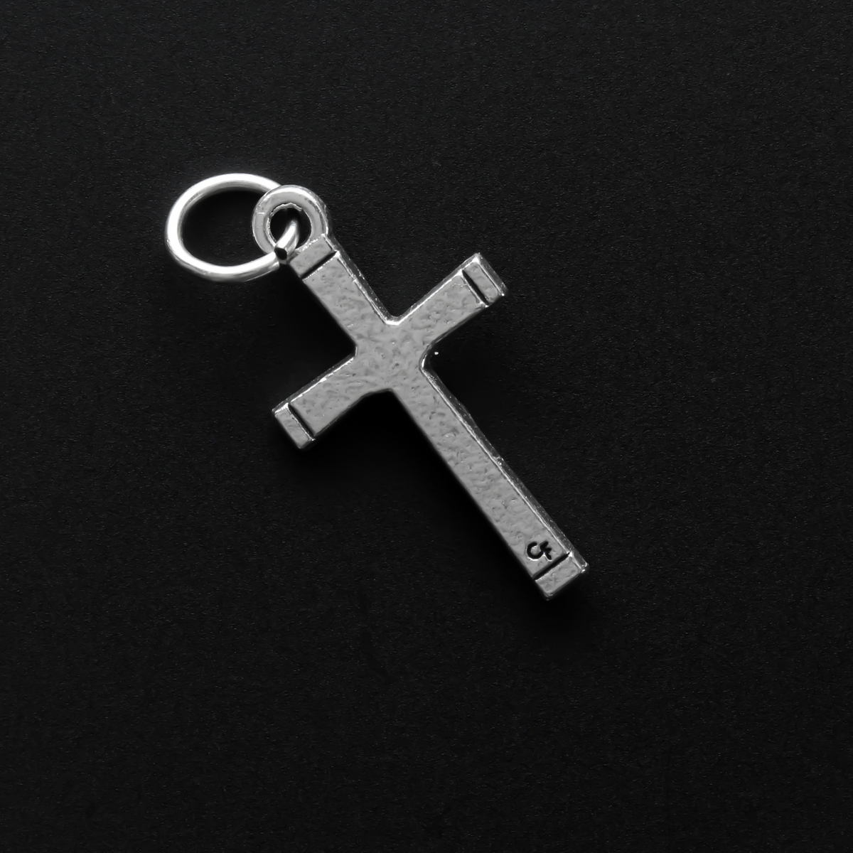 Crucifix Cross Pendant - Genuine Silver Plate 1" long