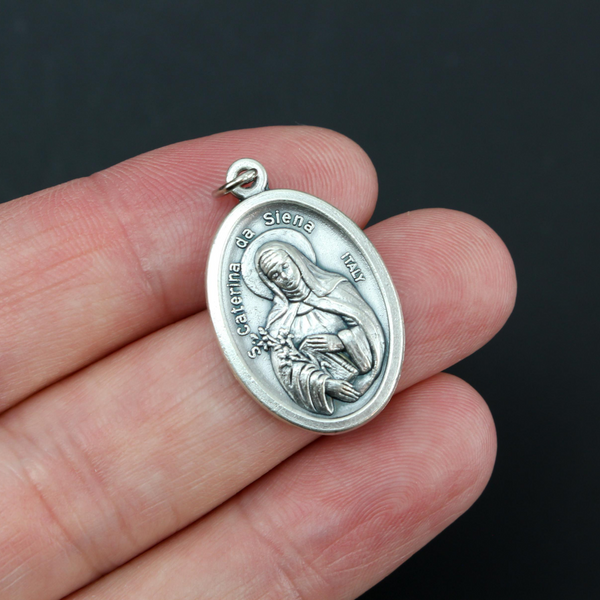 Saint Catherine of Siena Medal - Patron of Nurses, Miscarriages and Sexual Temptation