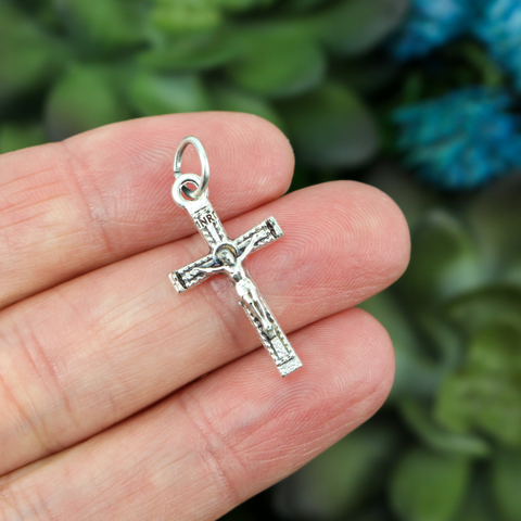 Crucifix Cross Pendant Small Bracelet Size Charm