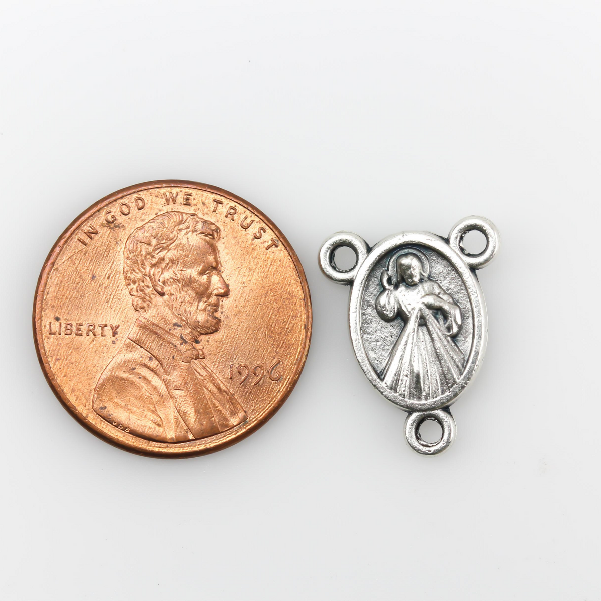 Divine Mercy and Our Lady of Medjugorje Rosary Centerpiece