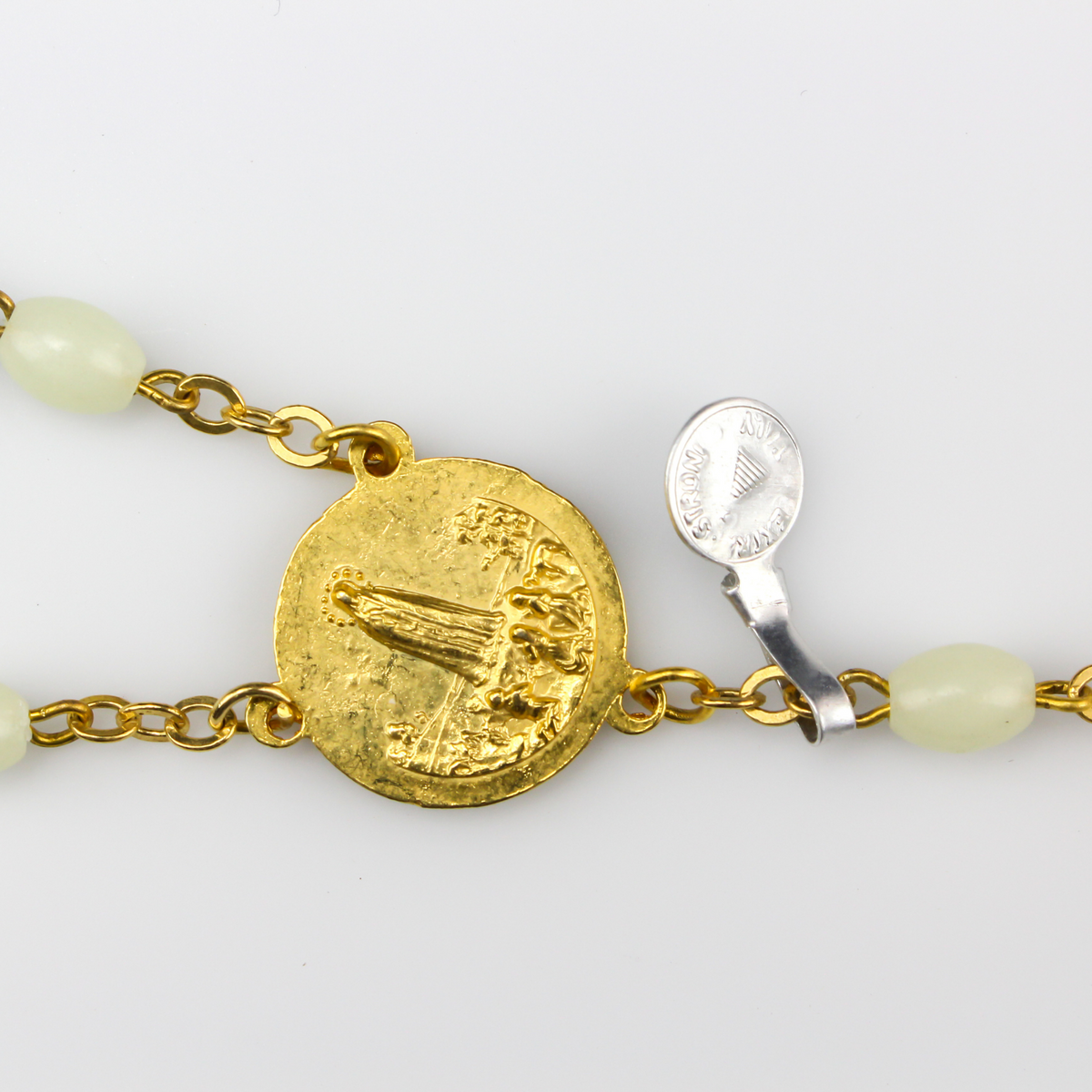 Vintage Our Lady of Fatima Luminous Rosary - Glow in the Dark Prayer Beads