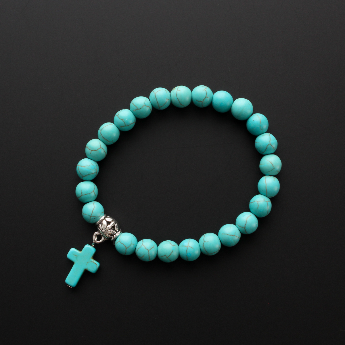Howlite Turquoise Stretch Bracelet