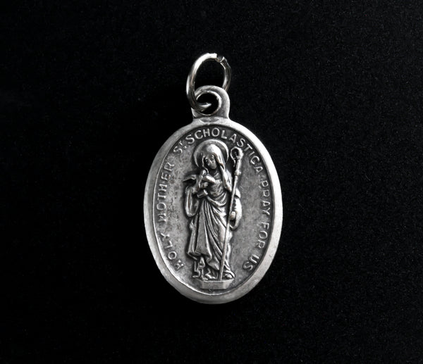 Saint Scholastica Medal - Patron Saint of School, Education, and Nuns
