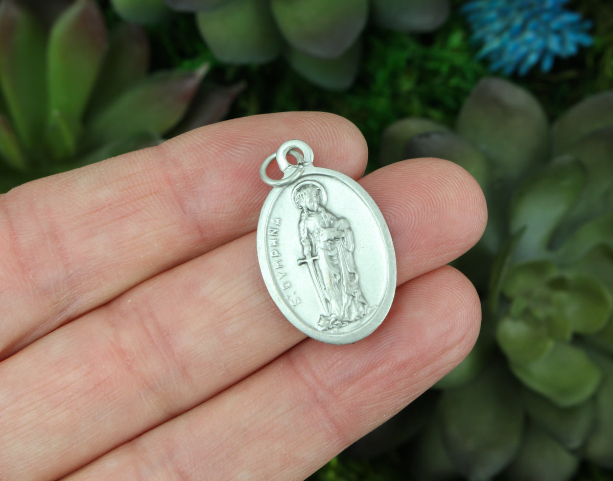 Saint Dymphna the Demon Slayer Medal - Patron of Mental Illness