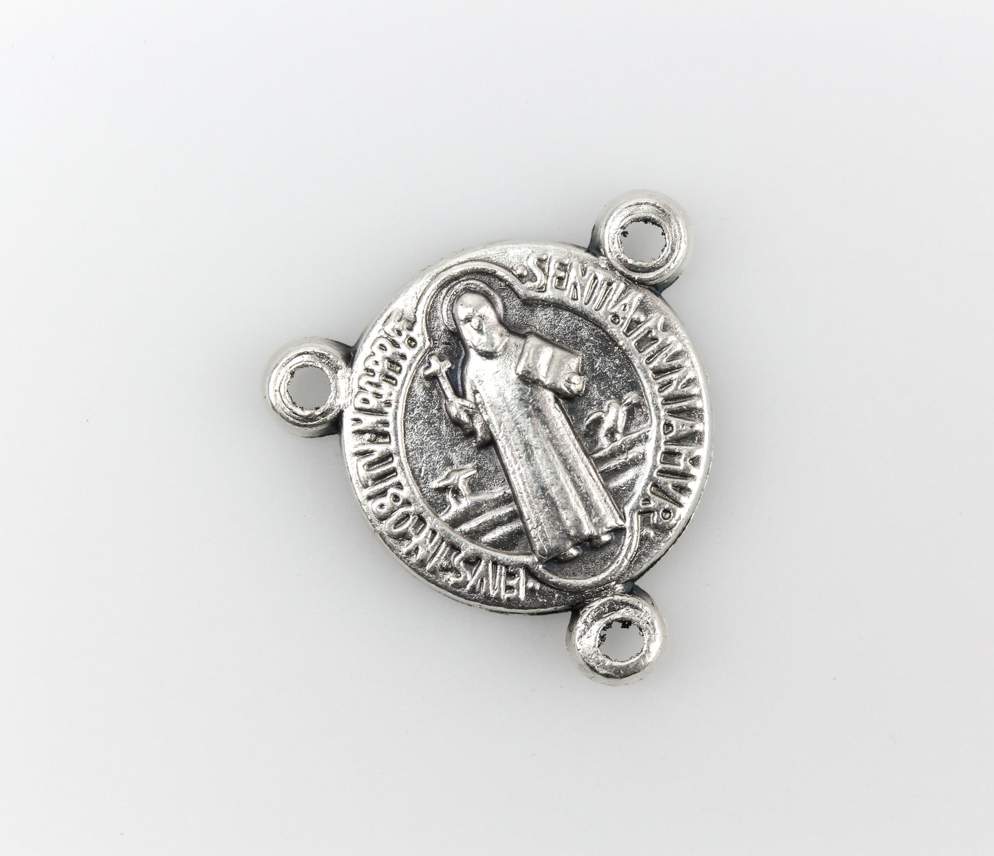 Saint Benedict Rosary Crucifix Cross and Centerpiece Set - One Set