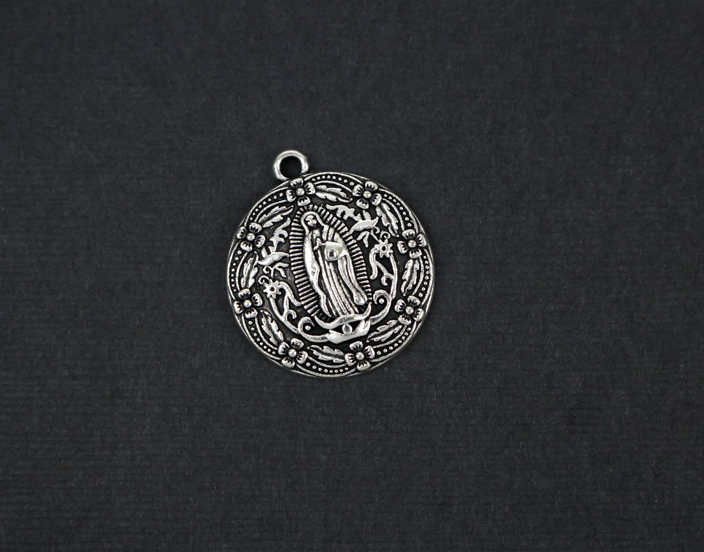 Our Lady of Guadalupe Round Devotional Pendant - 5pcs