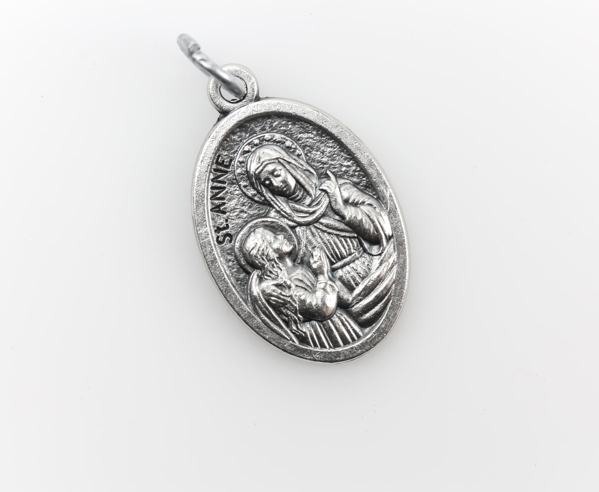 Saint Anne Pray For Us Medal - Mother of Virgin Mary