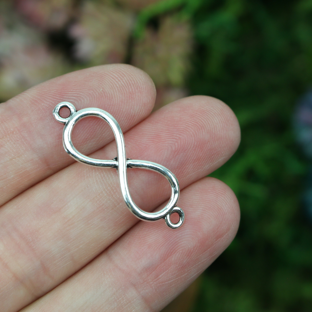 Infinity Symbol Connector Jewelry Links with Loops 30mm long, 20pcs ...