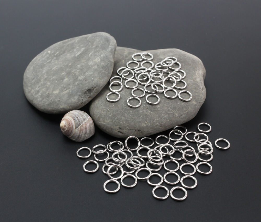 stainless sreel 8mm round jump rings for jewelry making 100 pack