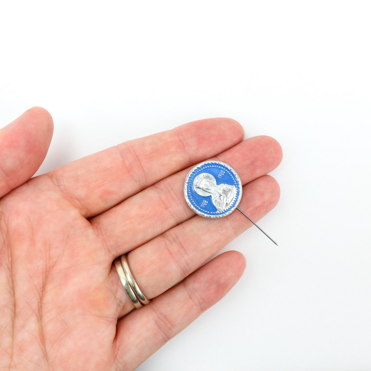 Vintage Millennium of Faith Soviet Stick Pin | 988 - 1988 Baptism of Russia