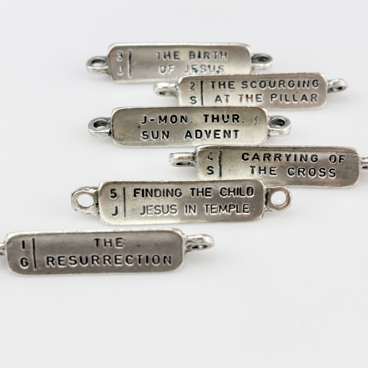 Mysteries of the Rosary Devotional Bead Set 6 pieces - (does not contain the Luminous Mysteries)