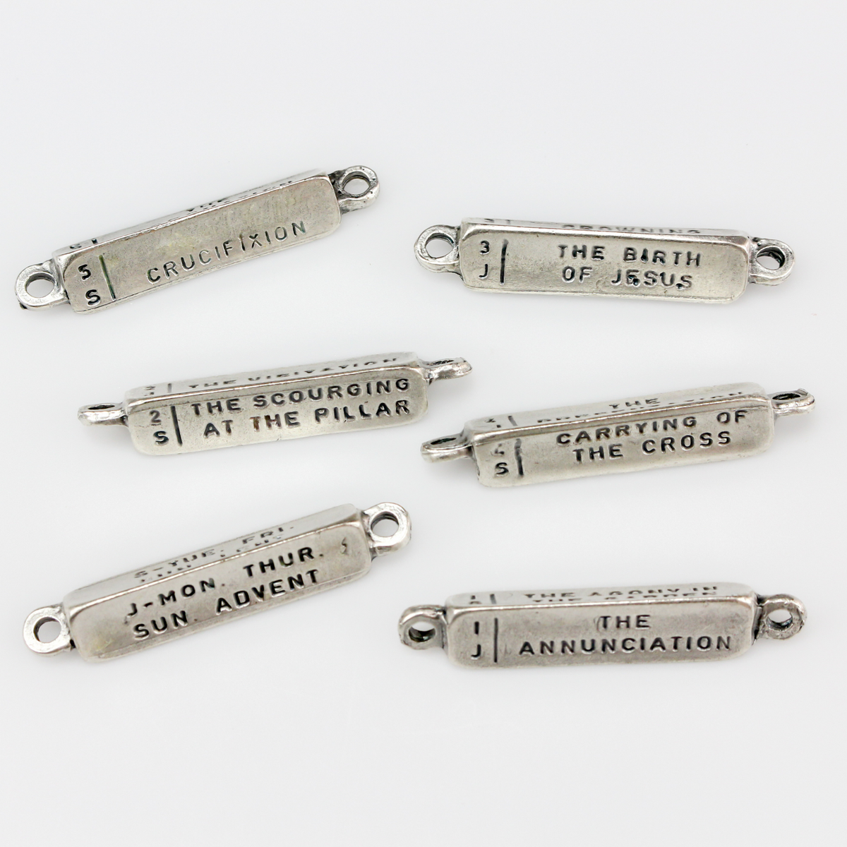 Mysteries of the Rosary Devotional Bead Set 6 pieces - (does not contain the Luminous Mysteries)