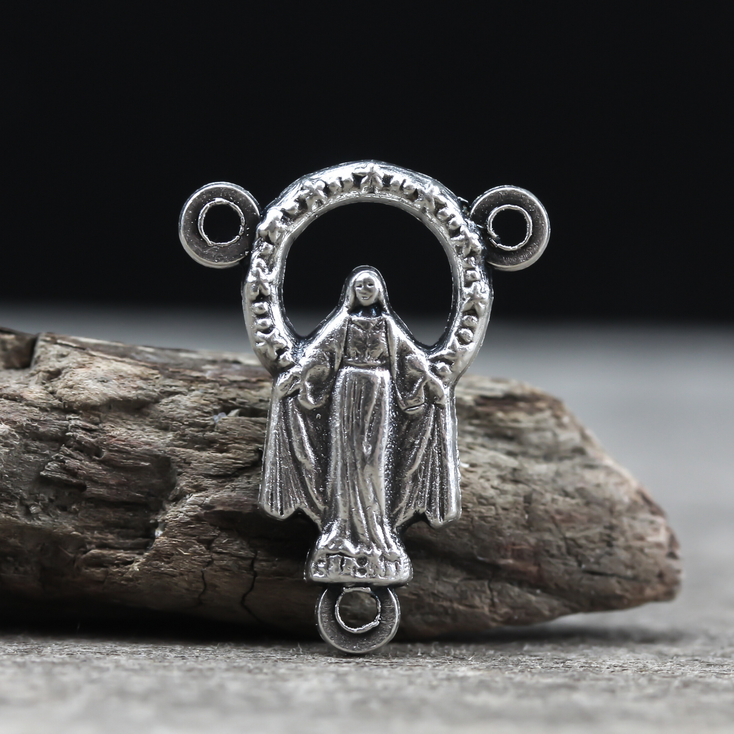 our lady of grace halo rosary centerpiece