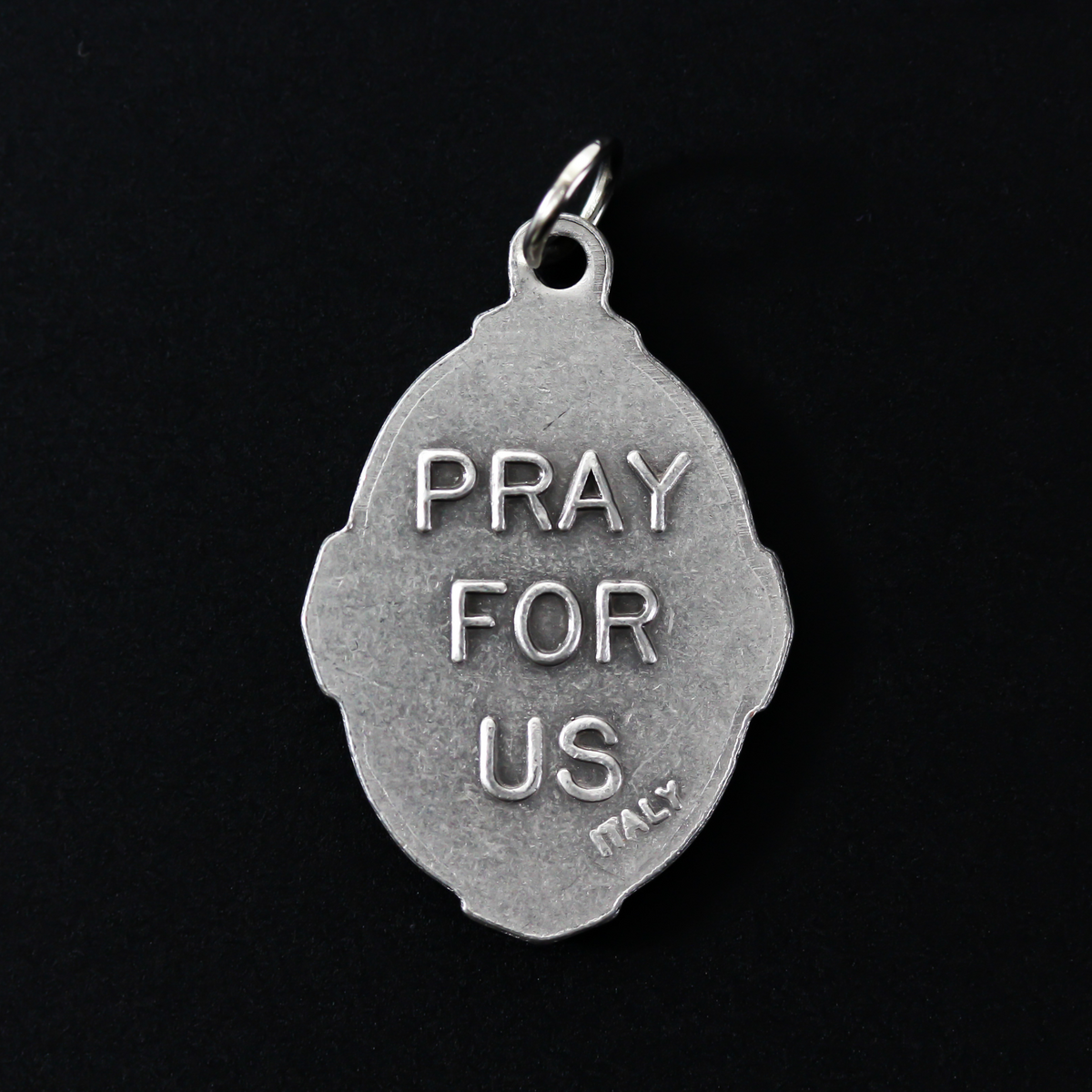 Mary Untier of Knots deluxe ornate medal. The front depicts Our Lady and the reverse side is marked "Pray For Us".