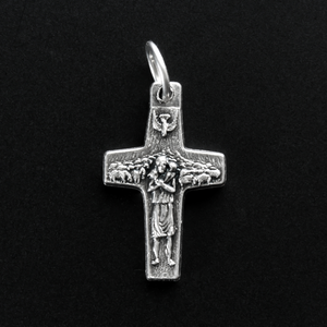 Small, dainty sized Pope Francis's pectoral cross also known as the Papa Francesco Cross or Papa Francisco Cross