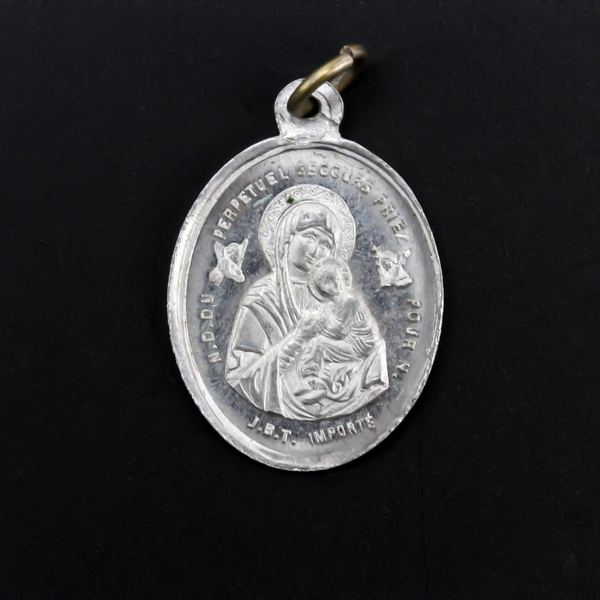 Vintage St. Alphonsus Maria Liguori Medal with Our Lady of Perpetual Help