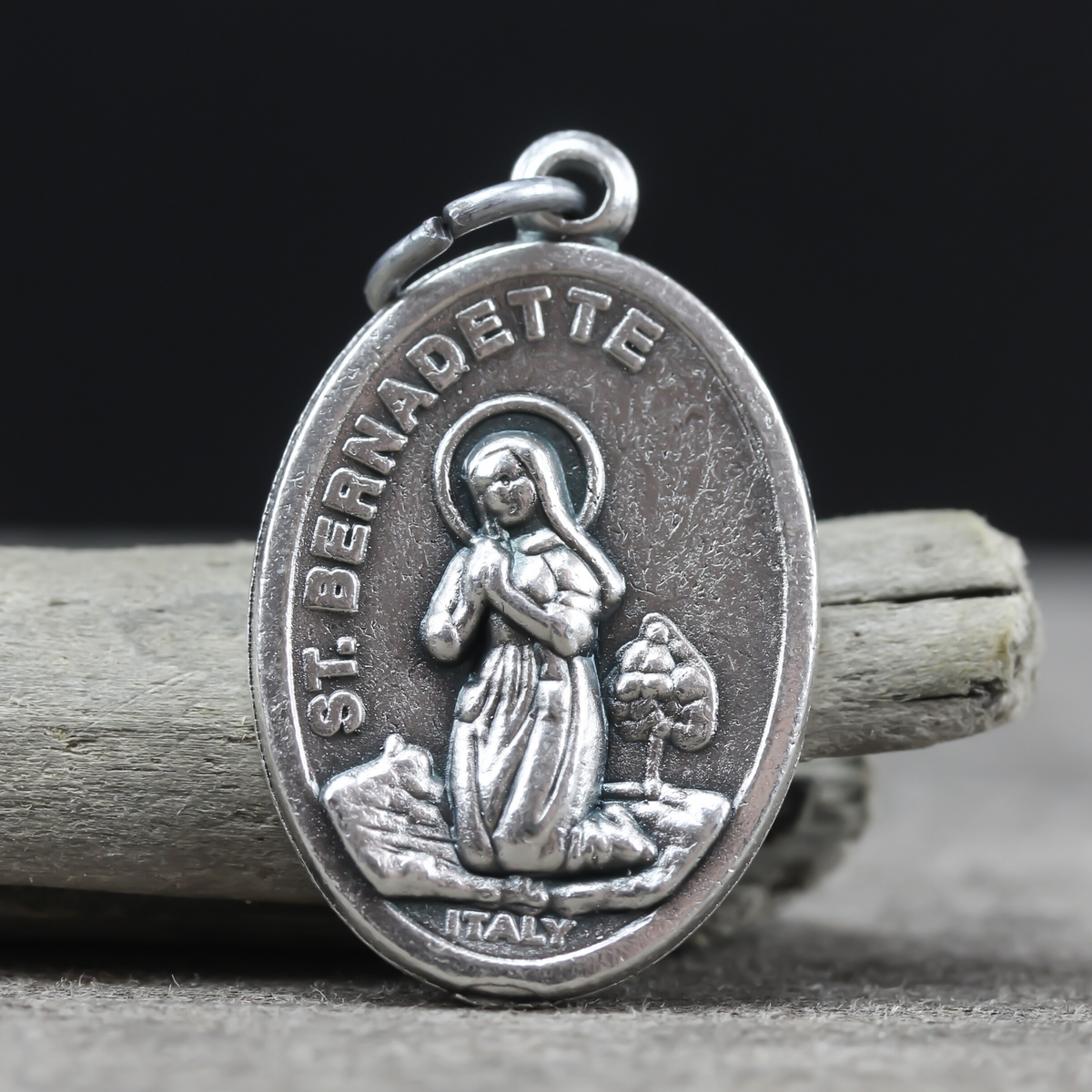 saint bernadette our lady lourdes oval medal