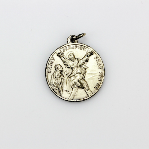 Saint Raymond and Saint Serapion religious medal