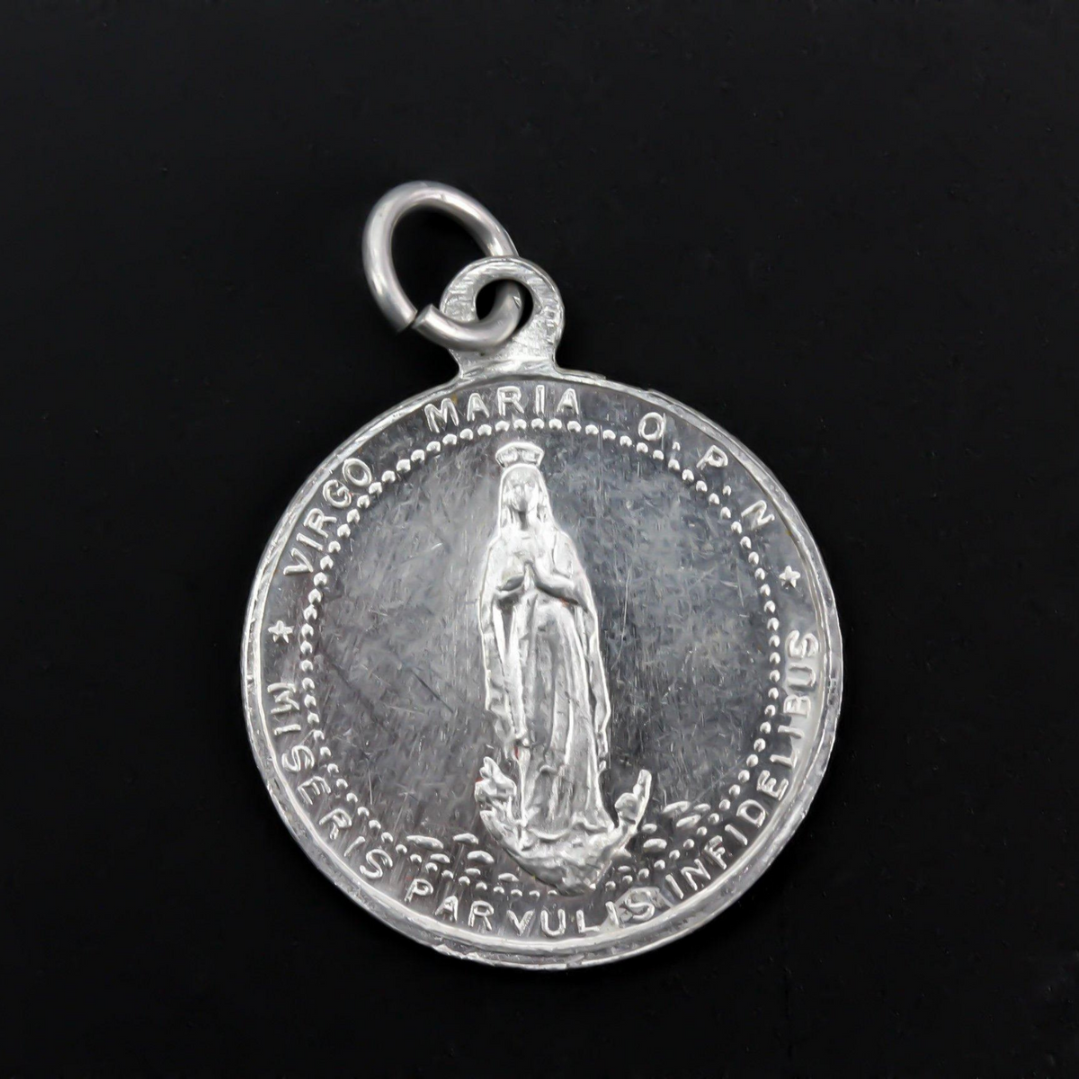 Vintage Latin Medal Sancta Infantia Holy Child Missionary - The Holy Infancy