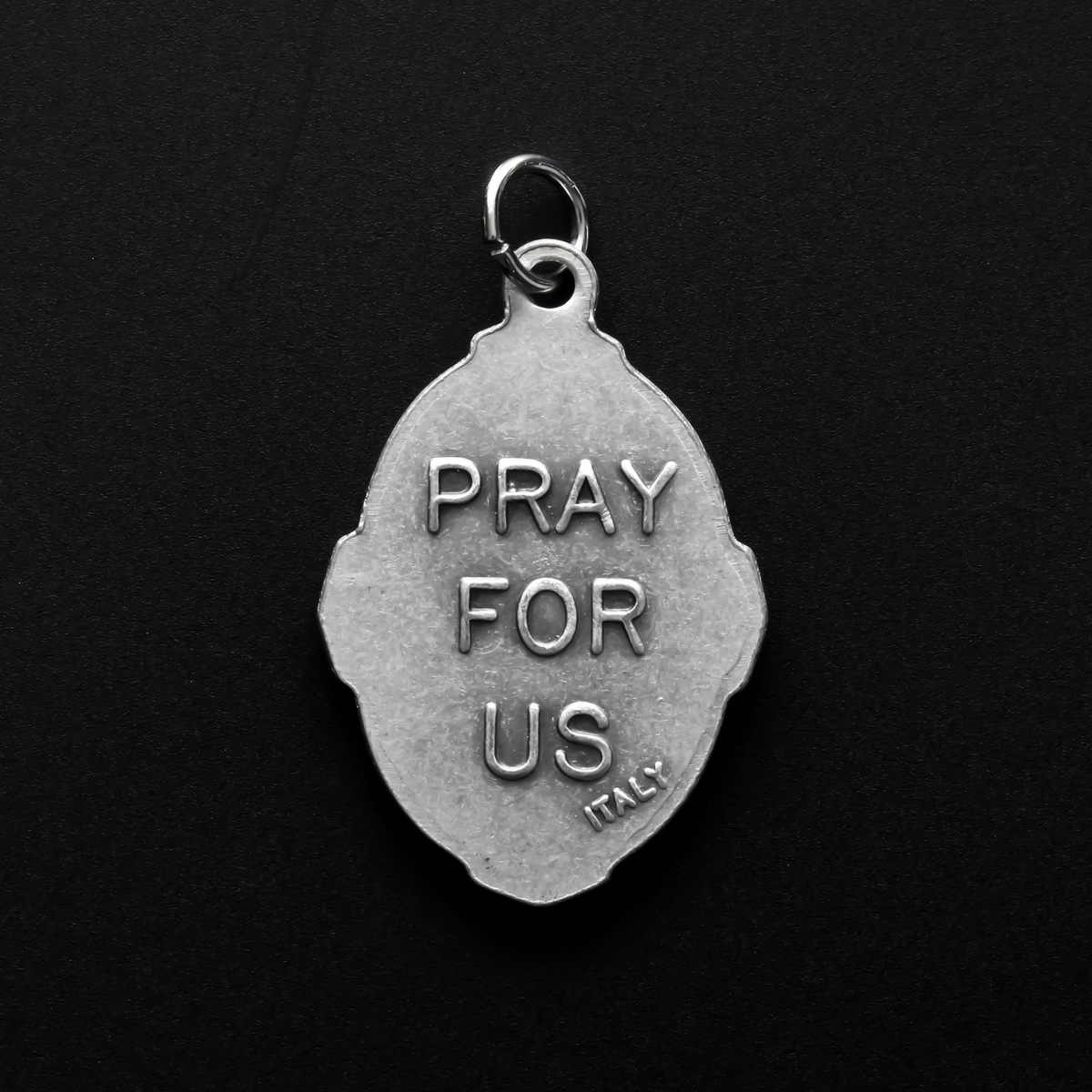 Saint Christopher Pray for Us Medal with Deluxe Ornate Border - Patron for Safe Travels