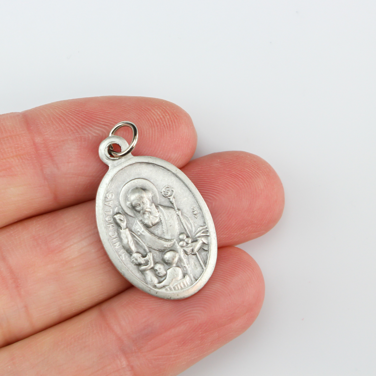 Saint Nicholas Pray For Us Religious Medal - Dutch Santa Claus Patron of Sailors