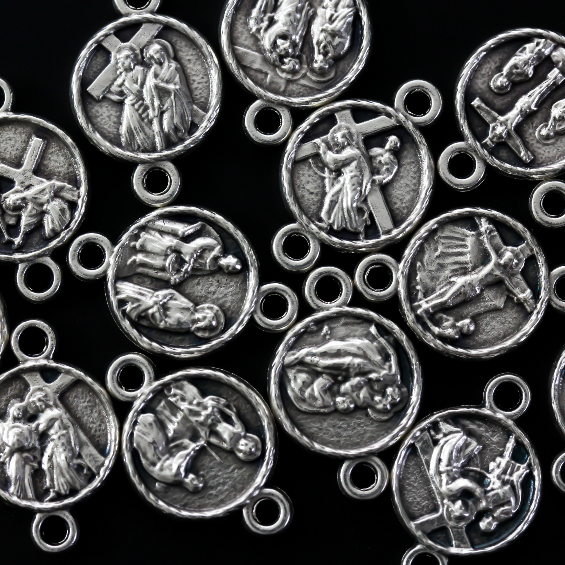 Stations of the Cross Devotional Medals for DIY Rosary or Chaplet