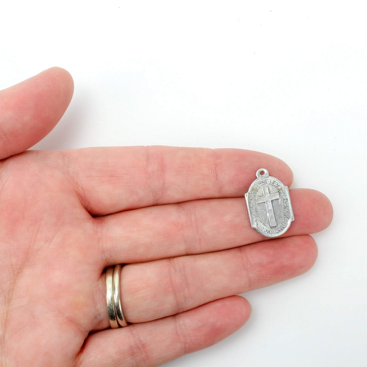 Vintage True Miraculous Cross of Floreffe - Miracle of the Holy Blood of Jesus Medal