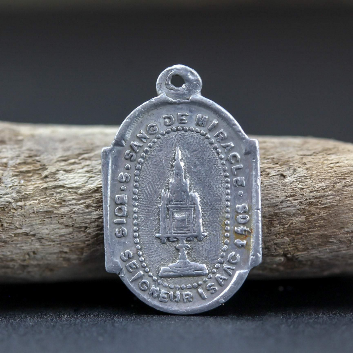 Vintage True Miraculous Cross of Floreffe - Miracle of the Holy Blood of Jesus Medal