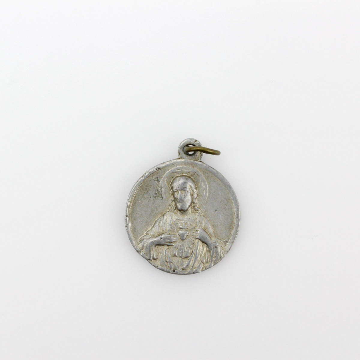 Vintage Our Dear Lady of Rest Medal - Dutch Belgium Onze Lieve Vrouw van Rust - Crucifixion with the Virgin and St John