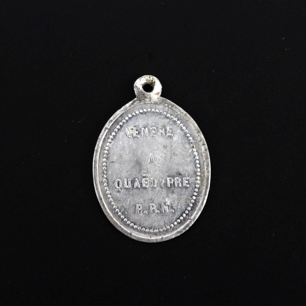 Vintage Saint Cornelius Medal - Pope, Martyr, and Patron of Epilepsy - Venerated at Quaedypre Commune in France