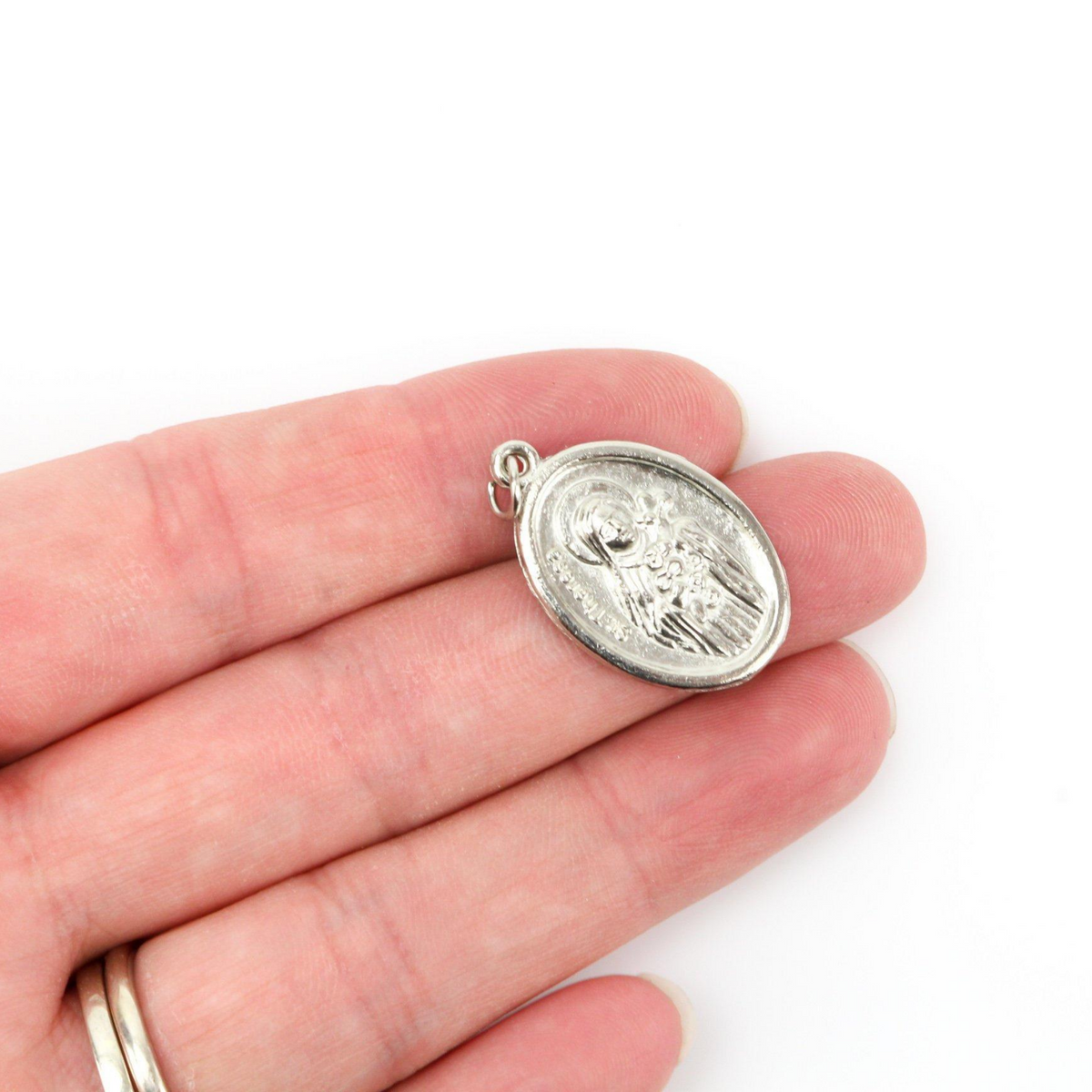 Vintage St Therese Devotional Lot - Little Flower of Jesus Relic Holy Card - Saint Thérèse of Lisieux Medal Keychain