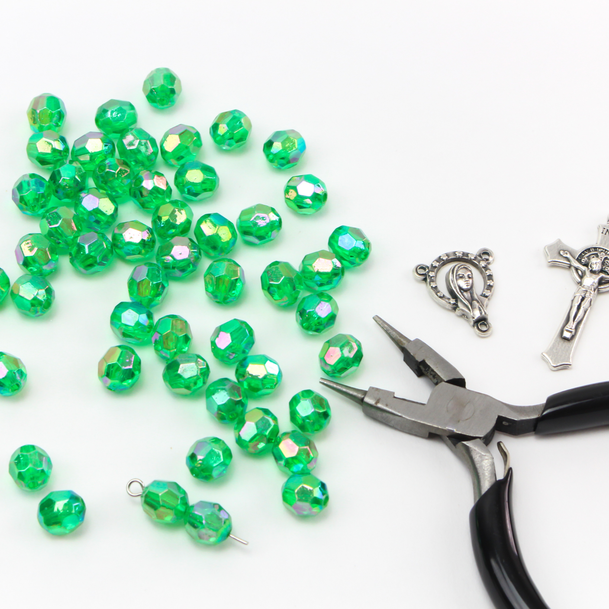 Violet Bleu Forme Mélangete Acrylique Perles (TACR YW0001 86D) Perles Acryliques - Foto 6